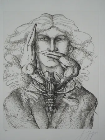 Acquaforte Grass - Personnage à l'écrevisse