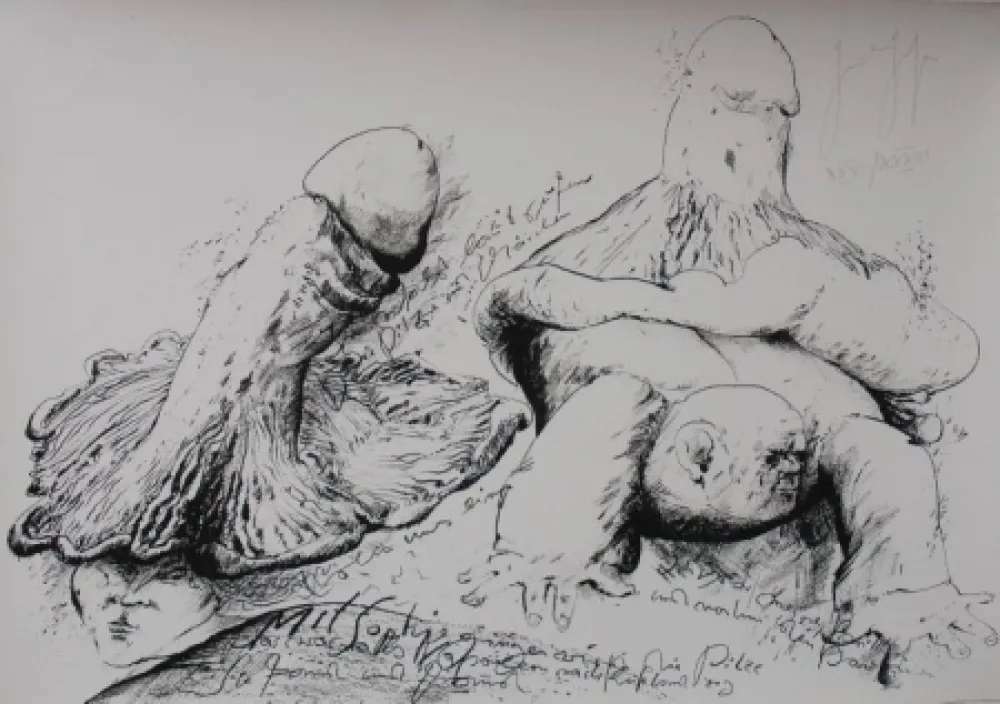 Litografia Grass - Senza titolo 