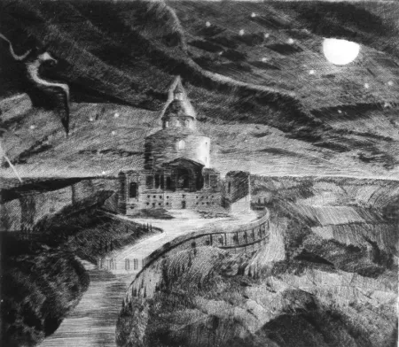 Punta Secca Grasselli - Visione notturna presso San Luca