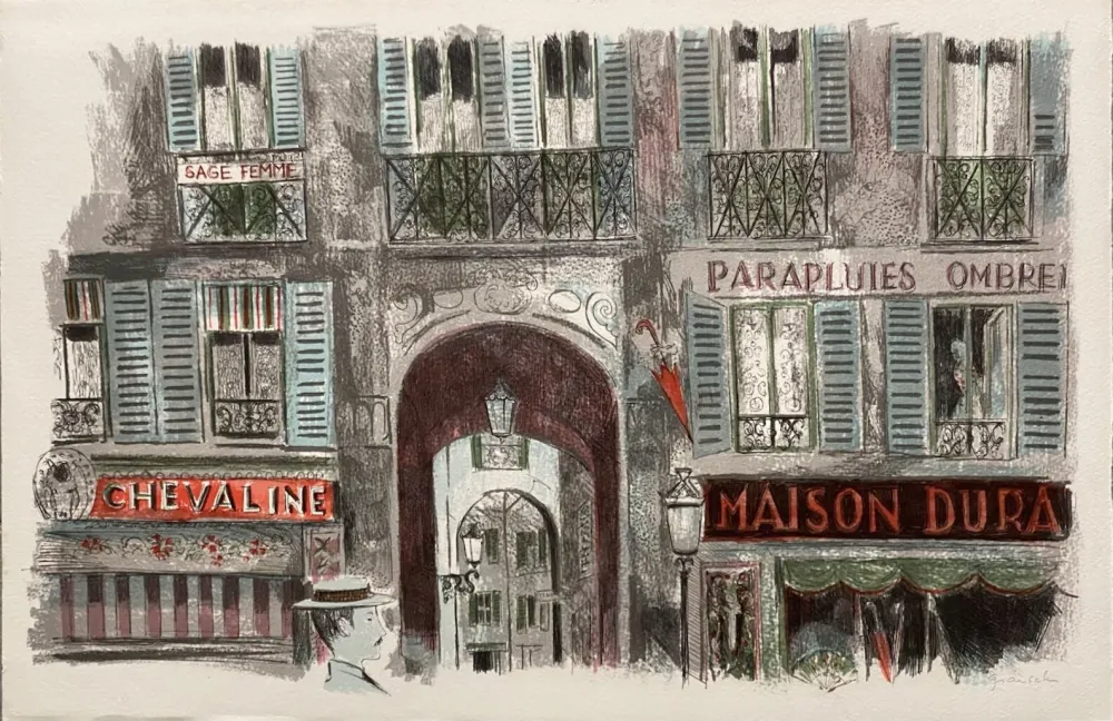 Litografia Grau Sala - Le petit ami