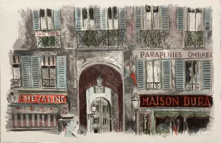 Litografia Grau Sala - Le petit ami