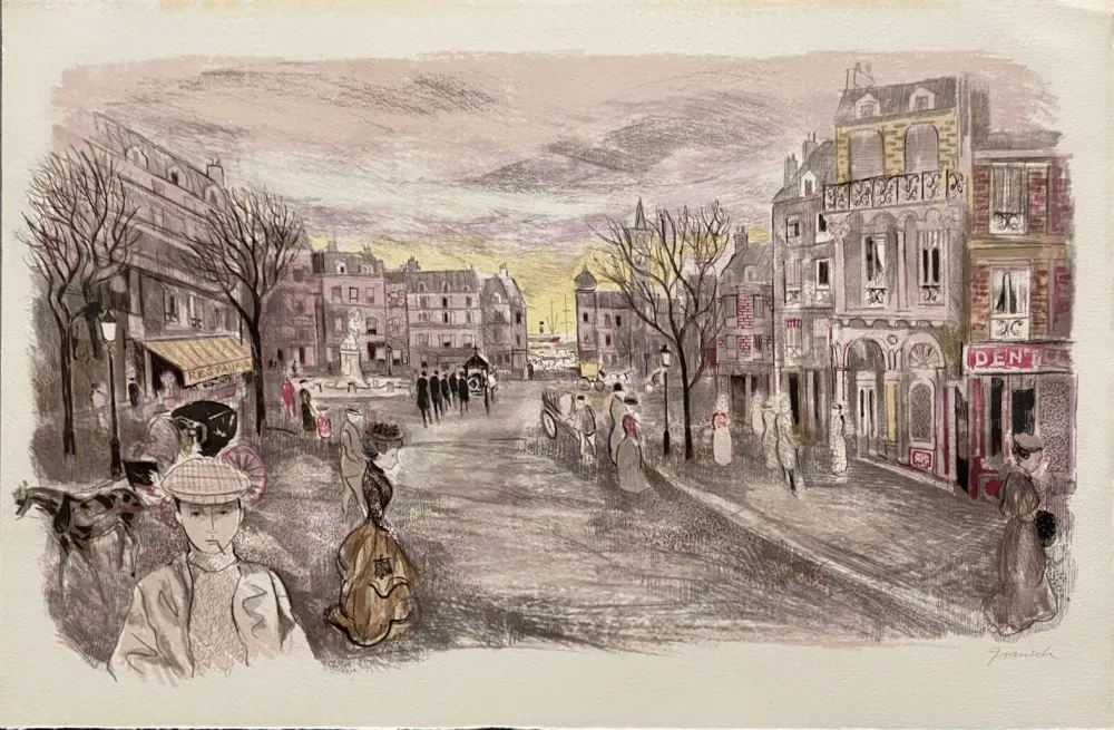 Litografia Grau Sala - Le petit ami