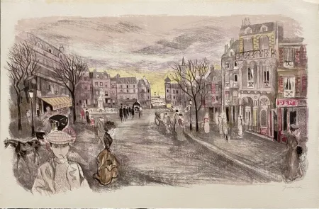 Litografia Grau Sala - Le petit ami