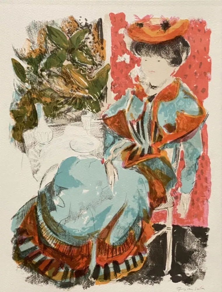 Litografia Grau Sala - Le petit ami