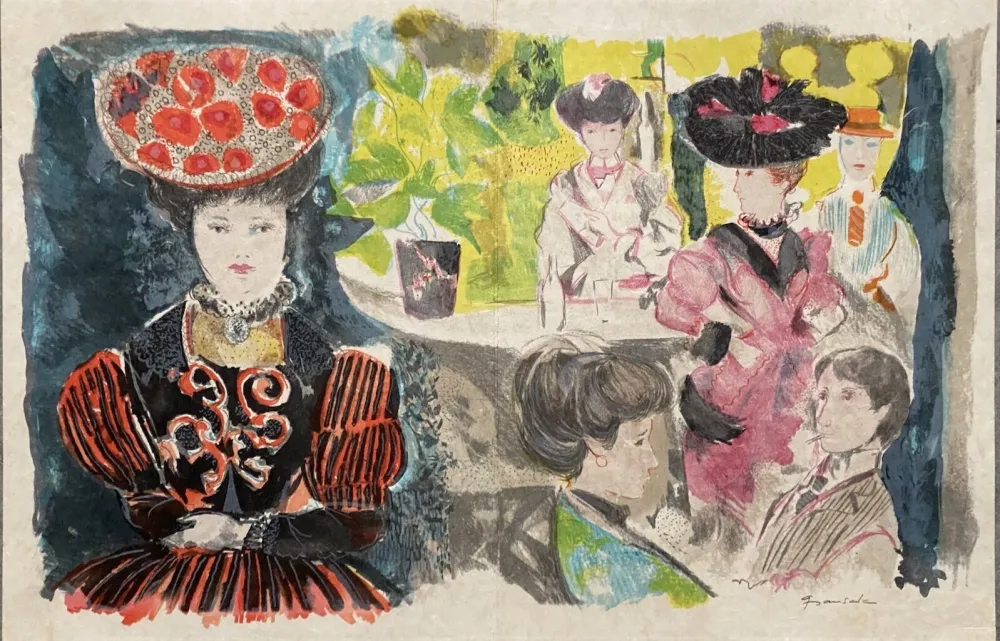 Litografia Grau Sala - Le petit ami