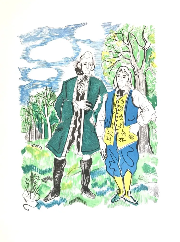 Incisione Su Legno Grau Sala - Théâtre de Marivaux