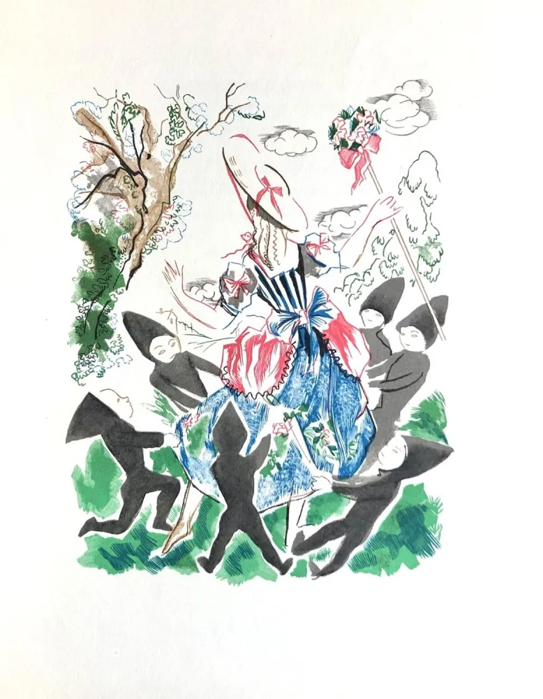 Incisione Su Legno Grau Sala - Théâtre de Marivaux