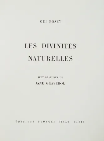 Libro Illustrato Graverol - Les divinités naturelles