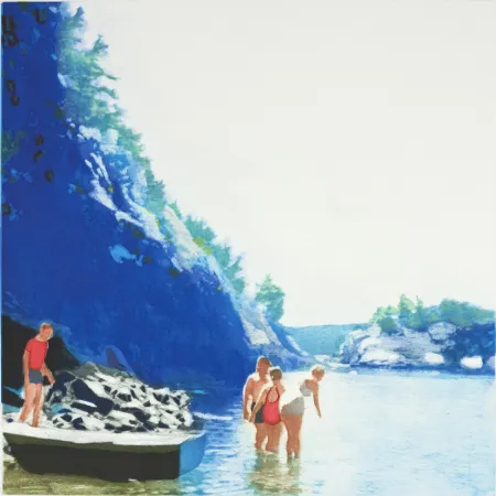 Acquatinta Greenfield-Sanders - Mountain Stream