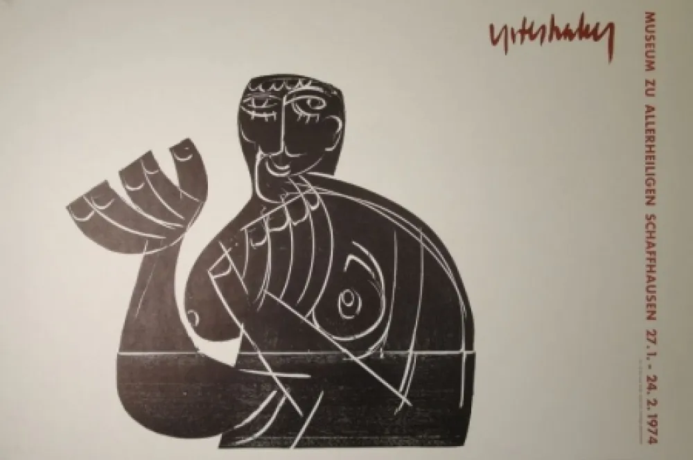 Incisione Su Legno Grieshaber - Vogelfrei II