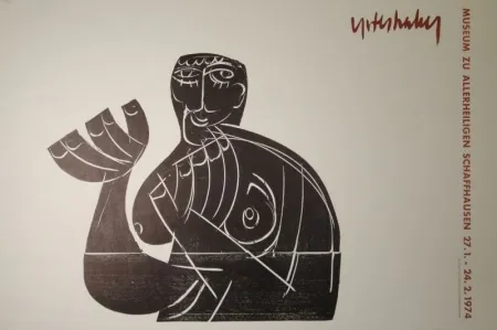 Incisione Su Legno Grieshaber - Vogelfrei II