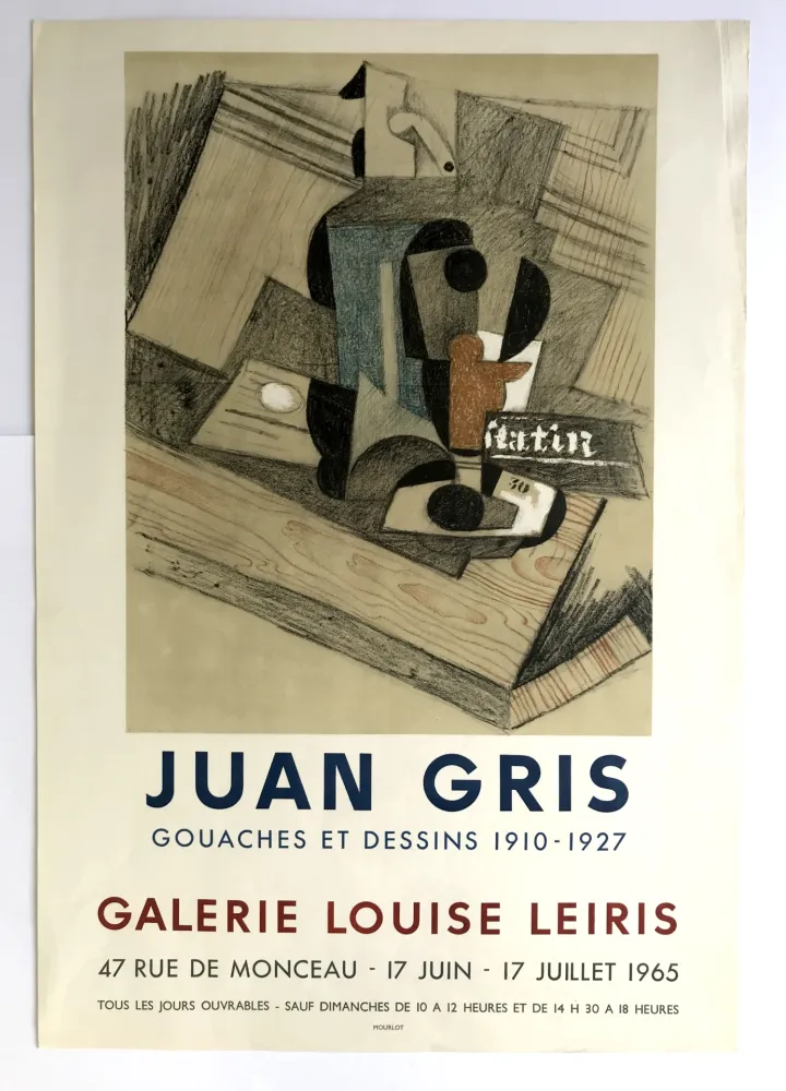 Manifesti Gris  - Gouaches et dessins 1910-1927 / Galerie Louise Leiris