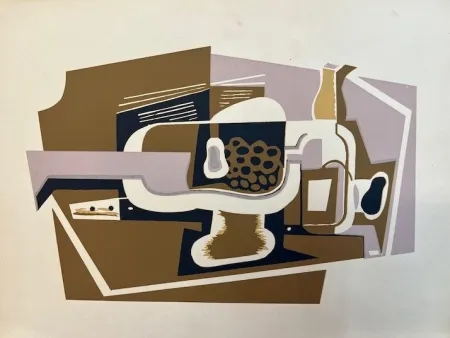 Pochoir Gris  - Le compotier