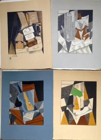 Libro Illustrato Gris  - Pierre Reverdy : AU SOLEIL DU PLAFOND. 11 LITHOGRAPHIES COULEURS. Ex. de tête avec suite (1955)