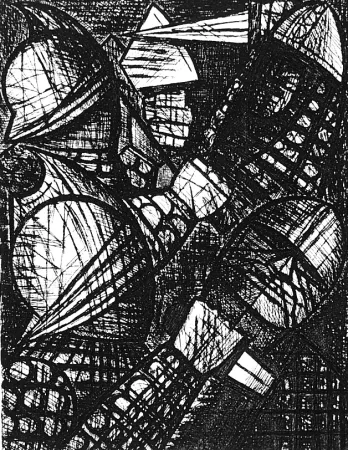 Acquaforte Gromaire - Le combat