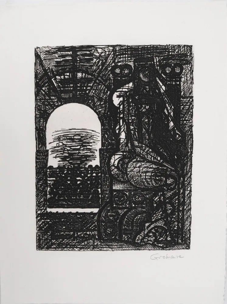 Acquaforte Gromaire -  Macbeth: Lady Macbeth