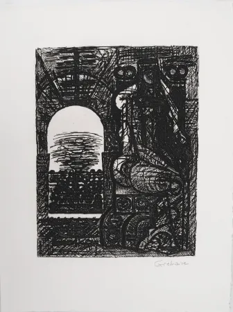 Acquaforte Gromaire -  Macbeth: Lady Macbeth