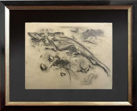 Non Tecnico Grosz - STRANDGUT Original pencil drawing on paper