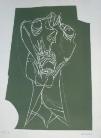 Incisione Guayasamin - El grito 1 variante
