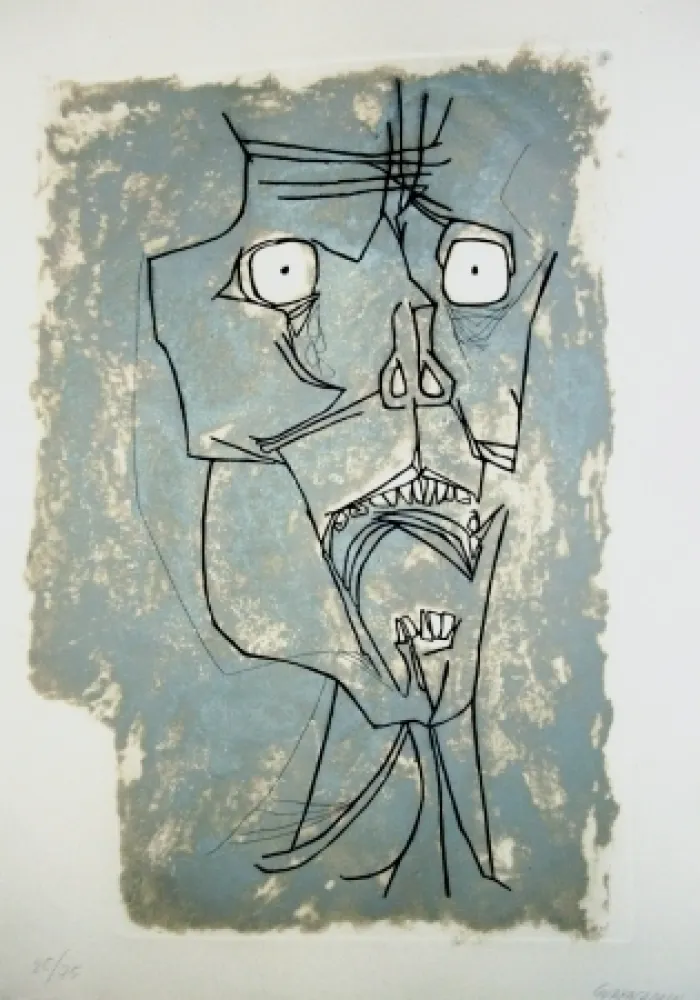 Incisione Guayasamin - El grito 2