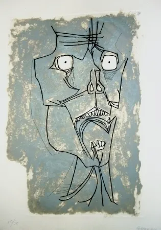 Incisione Guayasamin - El grito 2