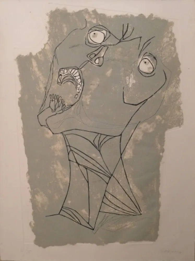 Acquaforte Guayasamin - El Grito I