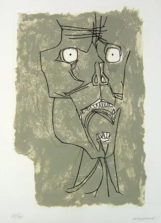 Acquaforte Guayasamin - EL GRITO II