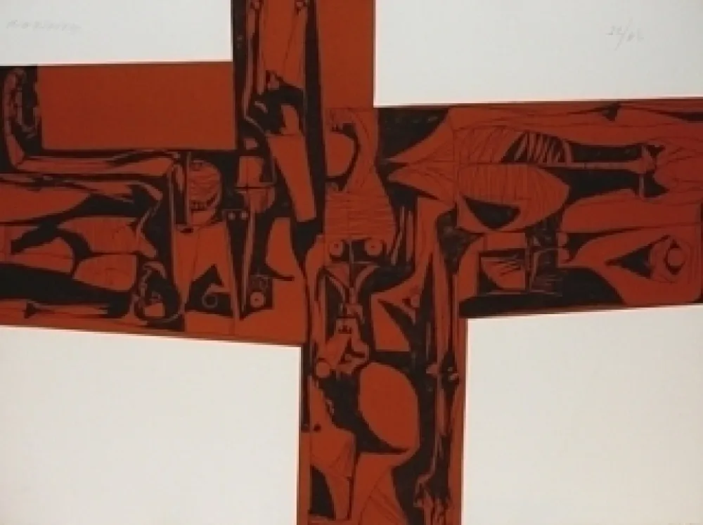 Incisione Guayasamin - Lidice 1