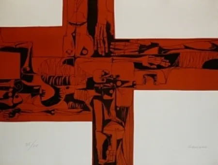 Incisione Guayasamin - Lidice 2