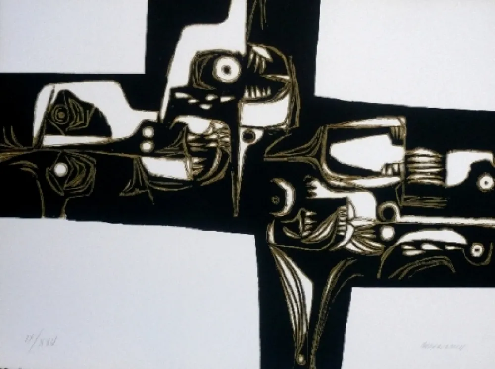 Incisione Guayasamin - Milay 1 variante