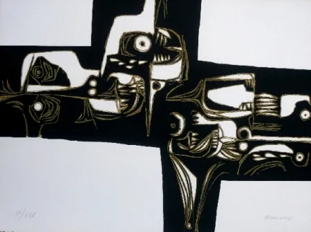 Incisione Guayasamin - Milay 1 variante