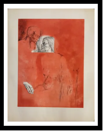 Incisione Gudiol - Retrato