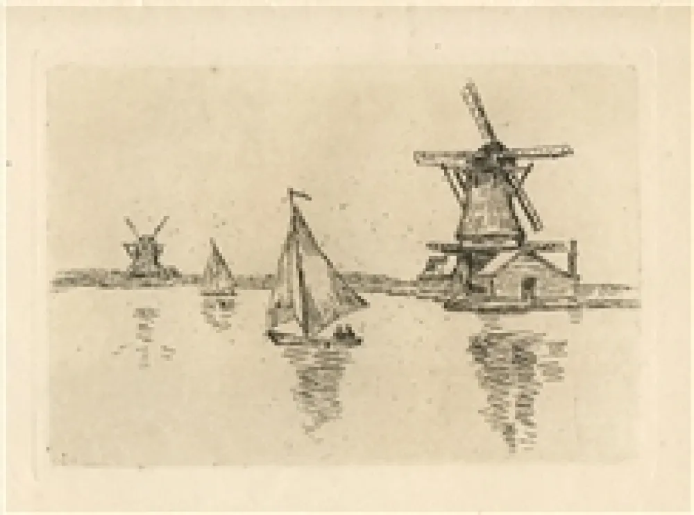 Incisione Guillaumin - En Hollande