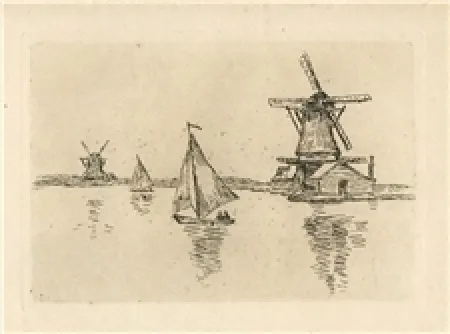 Incisione Guillaumin - En Hollande