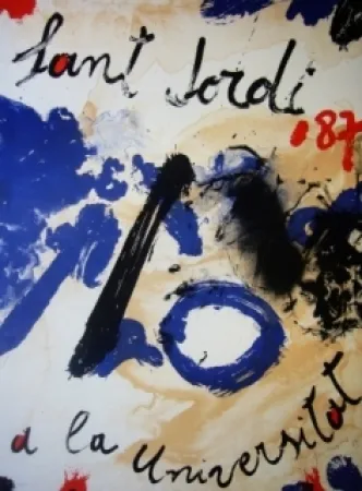 Litografia Guinovart - AL Sant Jordi a la Universitat