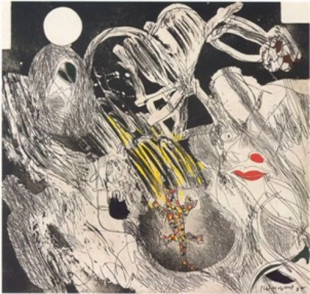 Multiplo Guinovart - Asesinado por el cielo, entre las formas que van..