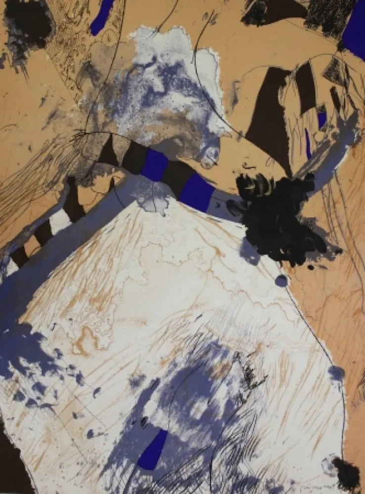 Litografia Guinovart - Com muntanya