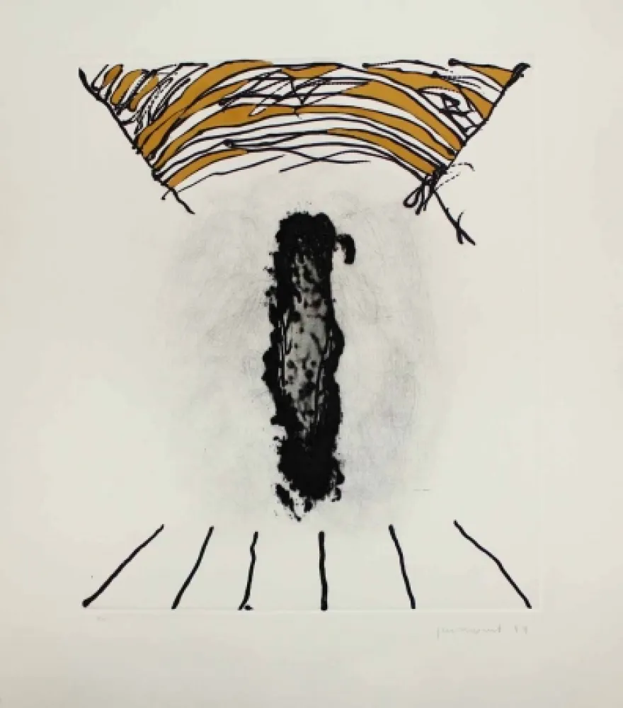 Incisione Guinovart - La cara fosca