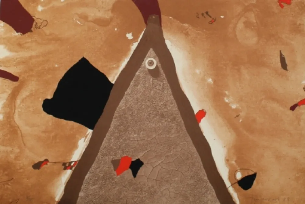 Litografia Guinovart - L'ull 1982