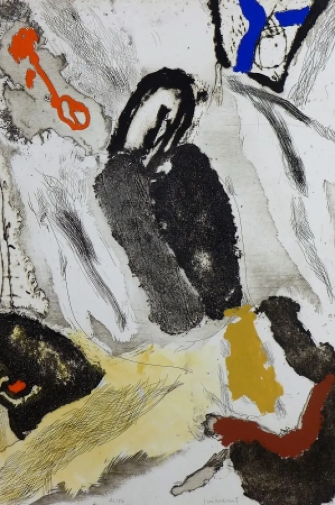 Incisione Guinovart - M'agafa la Terra 