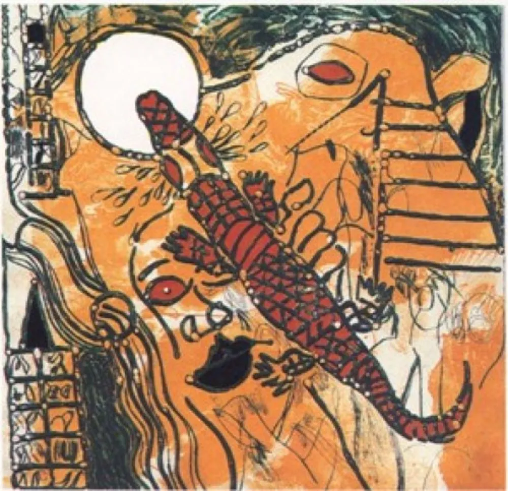 Multiplo Guinovart - Para que los cocodrilos duerman en largas filas...