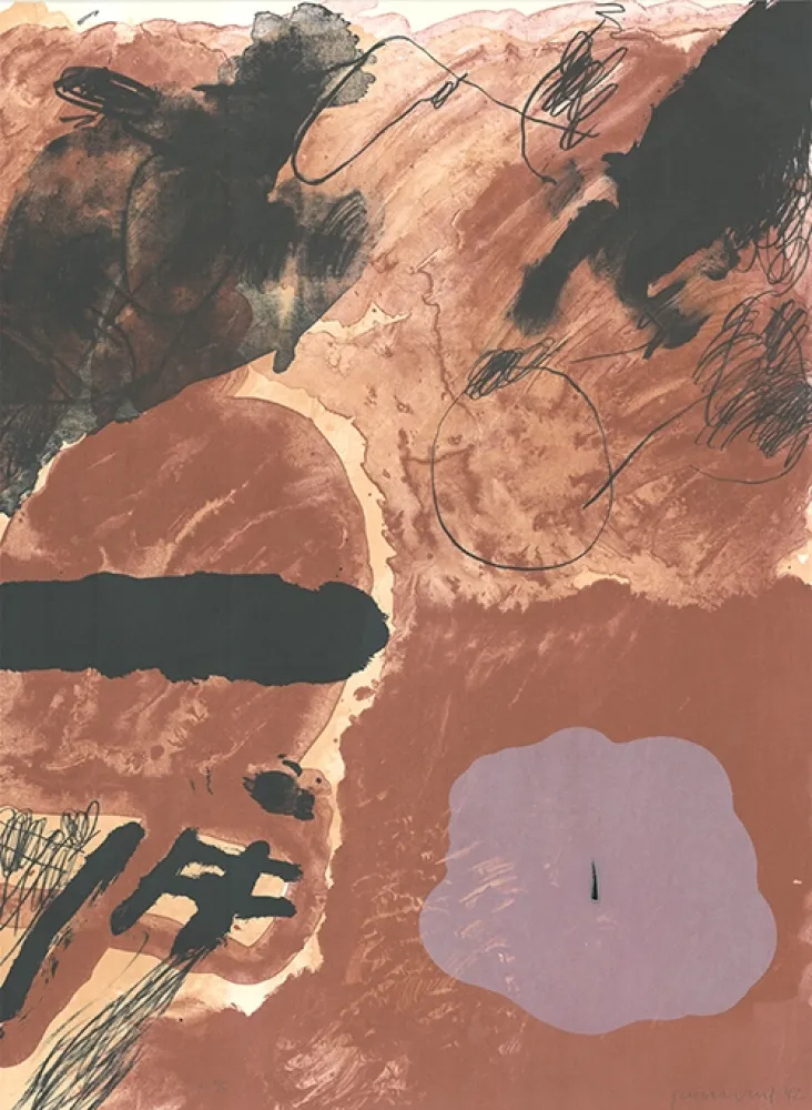 Litografia Guinovart - Sans titre 9