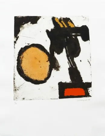 Incisione Guinovart - Sèpia i taronja