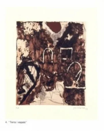 Incisione Guinovart - Terra i espais