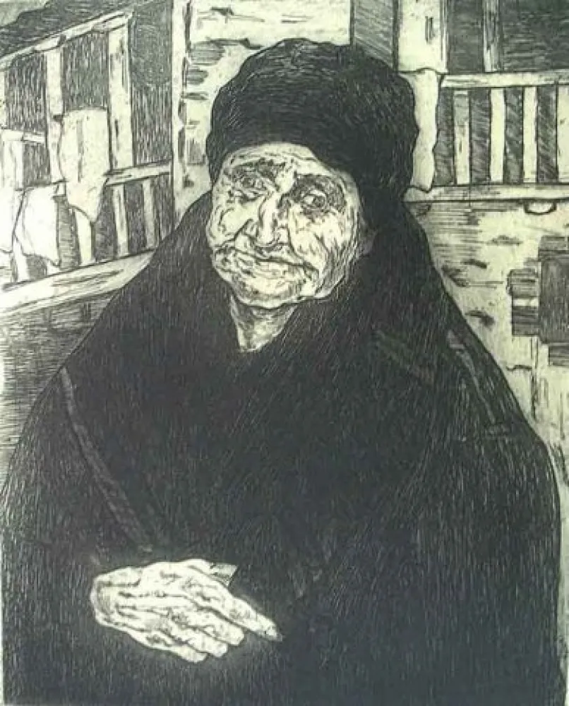 Acquaforte Gutiérrez Solana  - Vieja montañesa