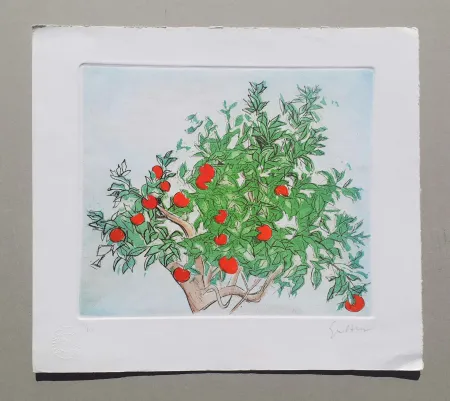 Acquaforte E Acquatinta Guttuso - Agrumeto