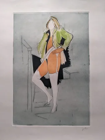 Acquaforte E Acquatinta Guttuso - Calze Bianche / White Socks