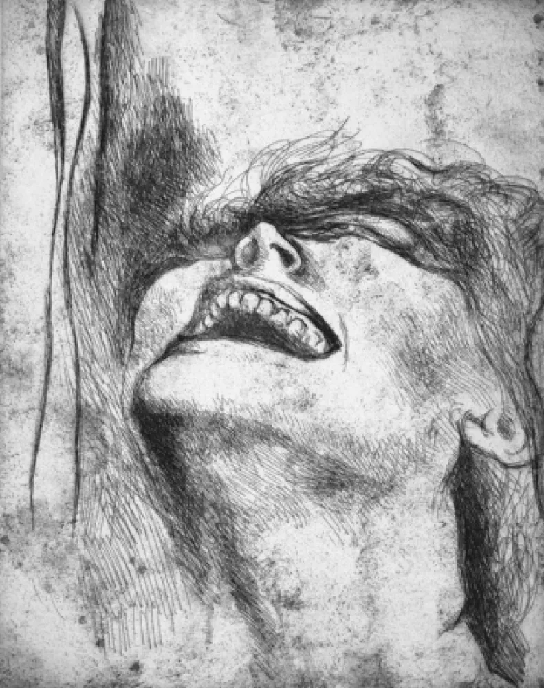 Acquaforte Guttuso - L'urlo