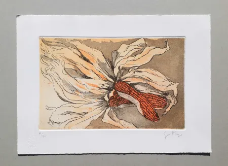 Acquaforte E Acquatinta Guttuso - Natura morta