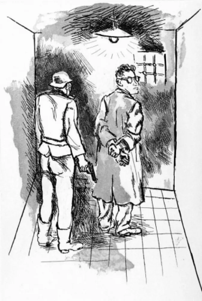 Acquaforte E Acquatinta Guttuso - Testa o croce di colpo arriva la morte